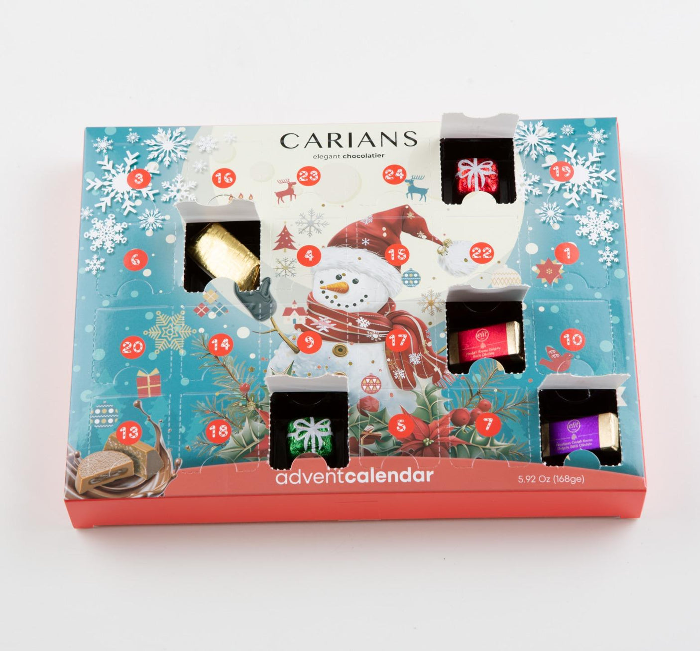 Advent Calendar 2024 Christmas 24 Days Wrapped Chocolates