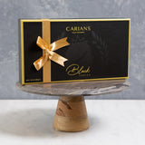 Carians Assorted Dark Chocolate Gift Basket in Dark Chocolate Varieties, Gold Ribbon