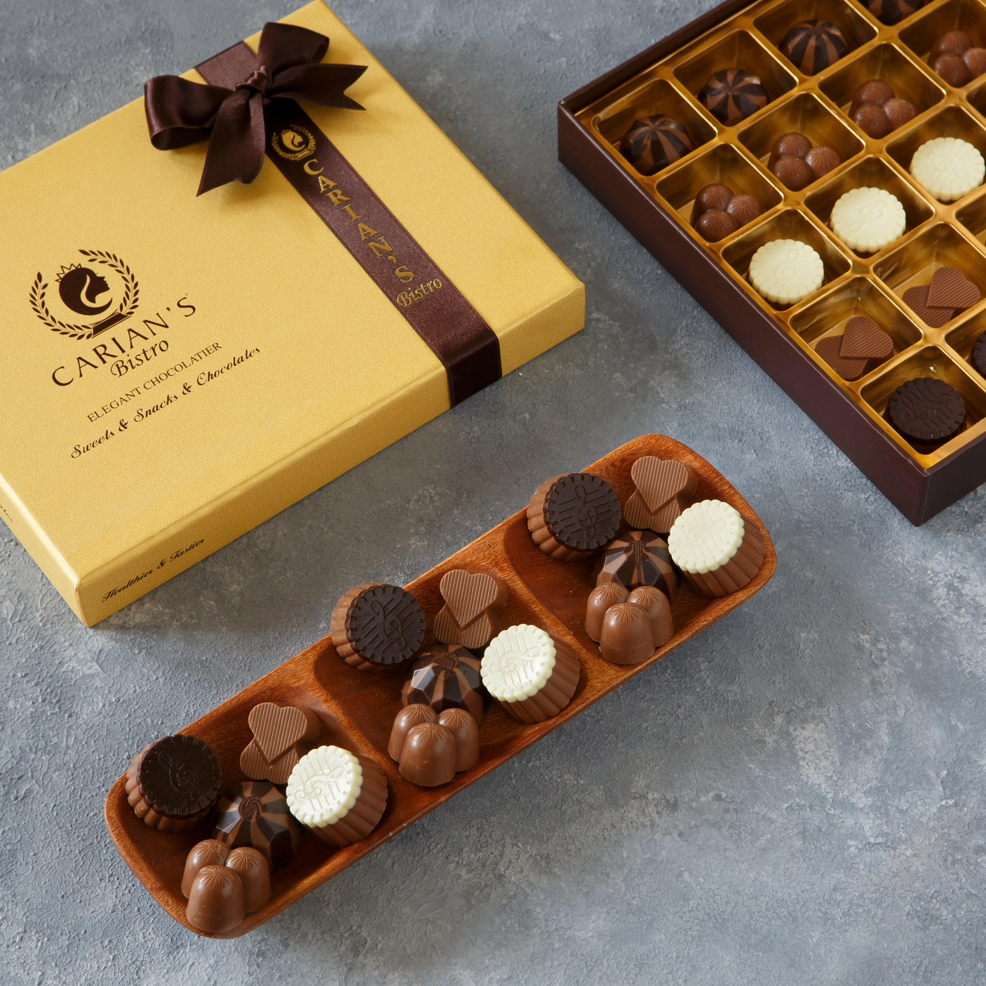 Luxury Gold Chocolate Box.